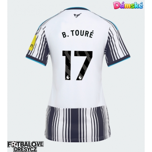 Newcastle United Bazoumana Toure #17 Dámské Domácí Dres 2026-27 Krátký Rukáv Newcastle United Bazoumana Toure #17 Dámské Domácí Dres 2026-27 Krátký Rukáv